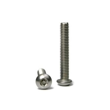 Newport Fasteners 3/8"-16 x 1 in Torx Button Machine Screw, Plain 18-8 Stainless Steel, 100 PK 672677-PR-100